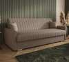 Sofa rozkładana 3-osobowa Bona plecionka ciemnobeżowa – sofa z funkcją spania