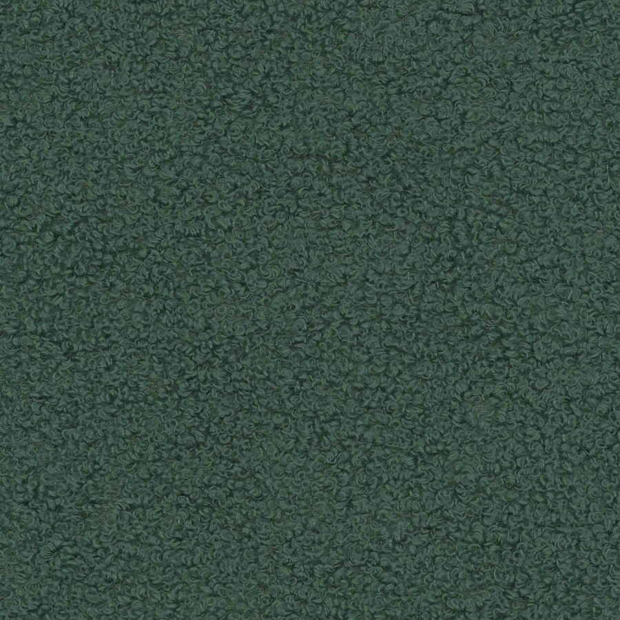Boucle ciemnozielony – materiał sofy Bona z bliska