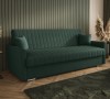 Sofa rozkładana 3-osobowa Bona boucle ciemnozielony – sofa z funkcją spania