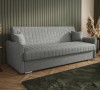 Sofa rozkładana 3-osobowa Bona welur szary – sofa z funkcją spania