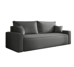 Sofa rozkładana Rome 3 - osobowa z pojemnikiem, boucle ciemnoszary