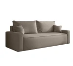 Sofa rozkładana Rome 3 - osobowa z pojemnikiem, boucle ciemnobeżowy