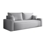 Sofa rozkładana Rome 3 - osobowa z pojemnikiem, plecionka jasnoszara
