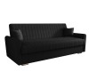 Sofa rozkładana 3-osobowa Bona boucle czarny – sofa z funkcją spania
