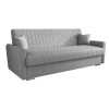 Sofa rozkładana 3-osobowa Bona boucle jasnoszary – sofa z funkcją spania
