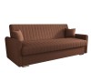 Sofa rozkładana 3-osobowa Bona plecionka miedziana – sofa z funkcją spania