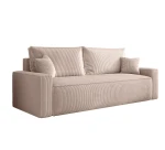 Sofa rozkładana Rome 3 - osobowa z pojemnikiem, sztruks beżowy