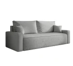 Sofa rozkładana Rome 3 - osobowa z pojemnikiem, welur szary