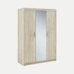 Szafa z lustrem 133 cm Eessa 3D – dąb sonoma
