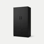 Szafa Tivio z szufladami 90 cm | czarny mat