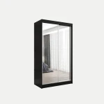 Szafa Debra 120 cm | czarny mat